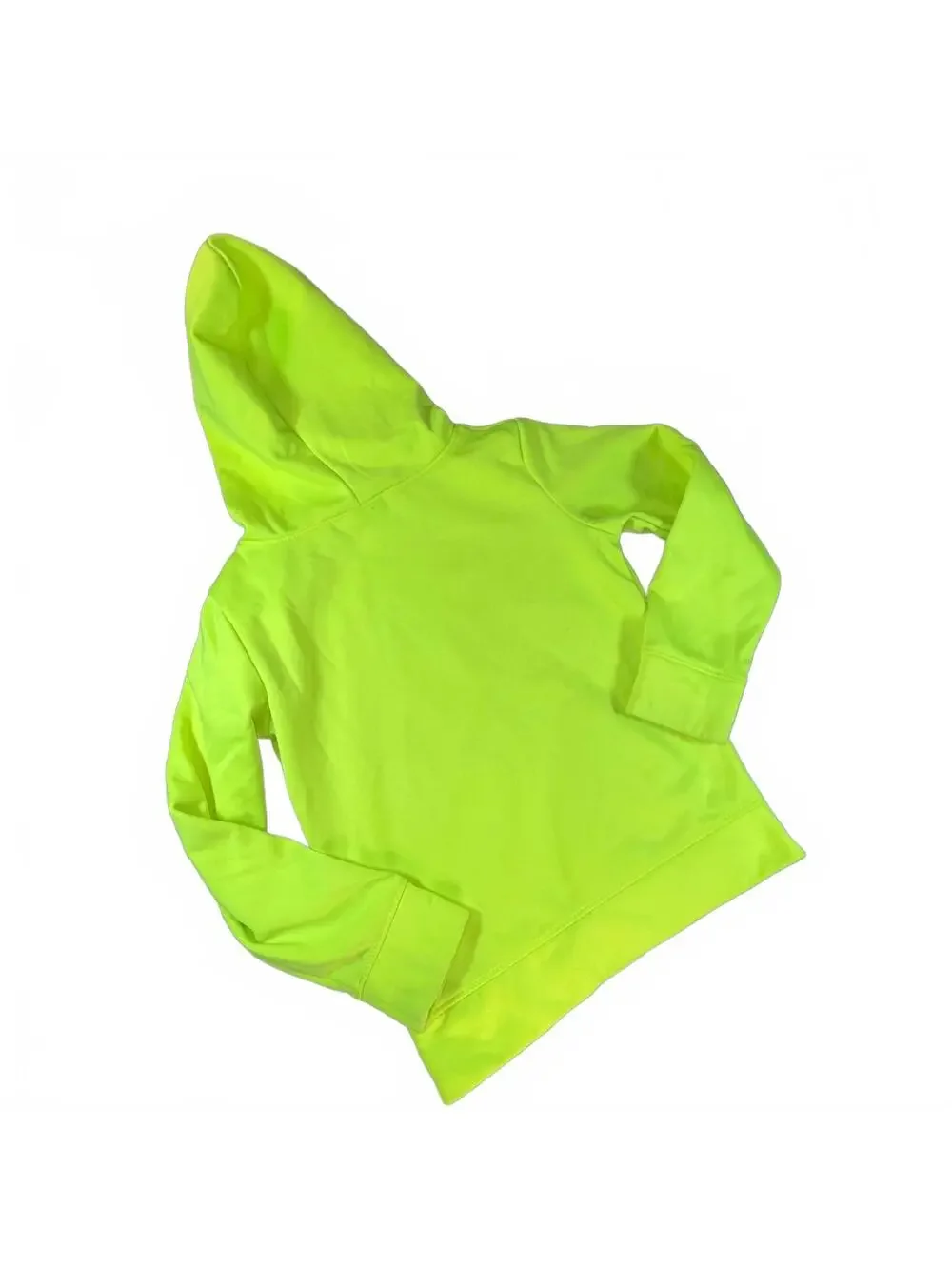 Nike Neon Volt Just Do It Dri-FIT Performance Hoodie Fleece Size 4/XS